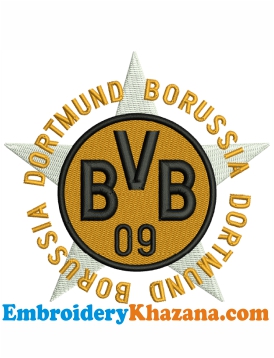 Borussia Dortmund Logo Embroidery Design