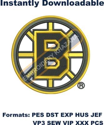 Boston Bruins Logo embroidery design