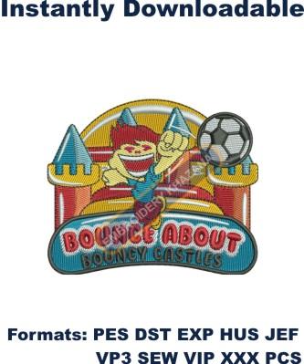 Bouncy Castle Embroidery Design