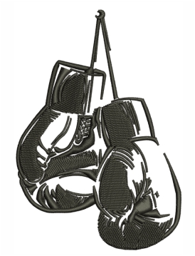 Boxing Gloves Embroidery Design
