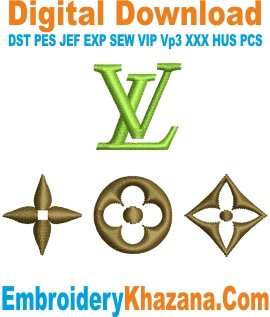 Louis Vuitton Symbol Embroidery Design