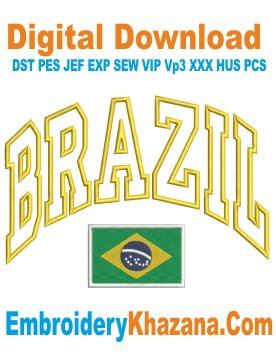 Brazil Applique Embroidery Design