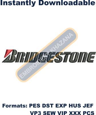 Bridgestone Logo Embroidery Design