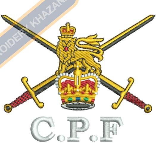 British Army Logo Embroidery Design