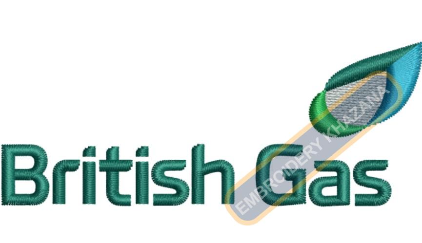 British Gas Logo Embroidery Design