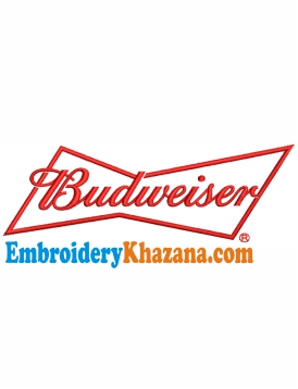 Budweiser Logo Embroidery Design