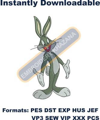 Bugs Bunny Embroidery Design