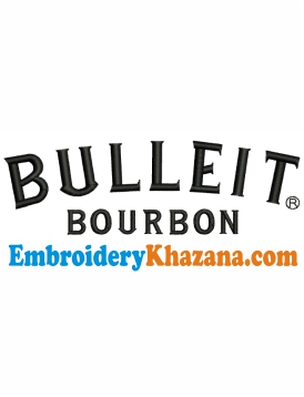 Bulleit Bourbon Embroidery Design