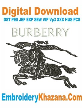 Burberry Logo Embroidery Designs