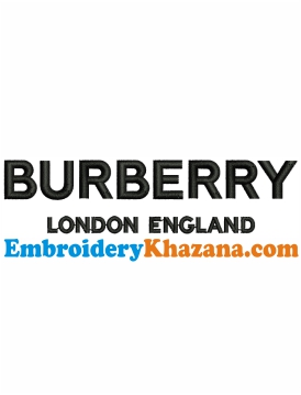 Burberry London Embroidery Design