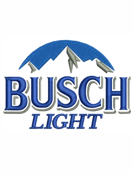 Busch Light Embroidery Design