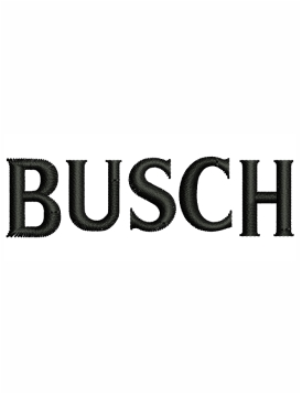 Busch Logo Embroidery Design