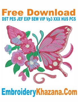 Free Floral Butterfly Embroidery Patterns