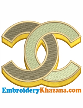 CC Chanel Logo Embroidery Design