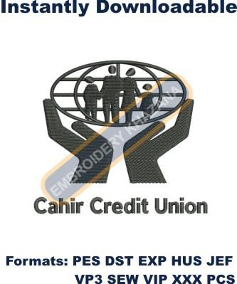 Cahir Credit Union Embroidery Design