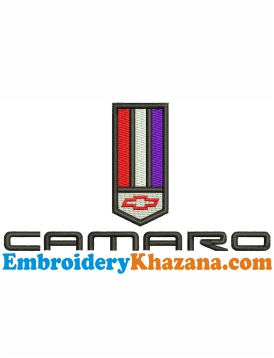 Camaro Logo Embroidery Design