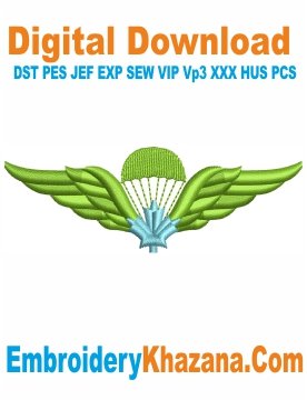 Canada Operational Wings Embroidery Design