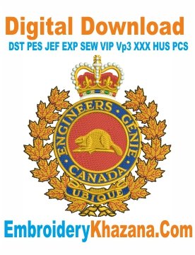 Canadian Military Engineers Embroidery Designs