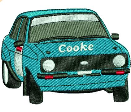 Car Cooke Embroidery Design