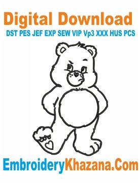 Care Bear Embroidery Design