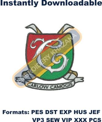 Carlow Camogie Embroidery Design