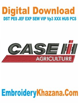 Case IH Agriculture Logo Embroidery Design