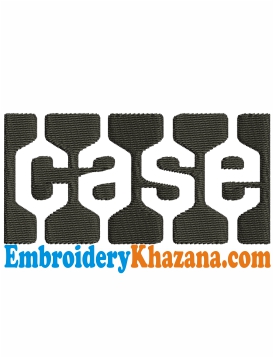 Case Logo Embroidery Design