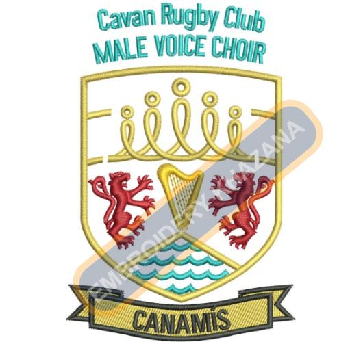 Cavan Rugby Embroidery Design