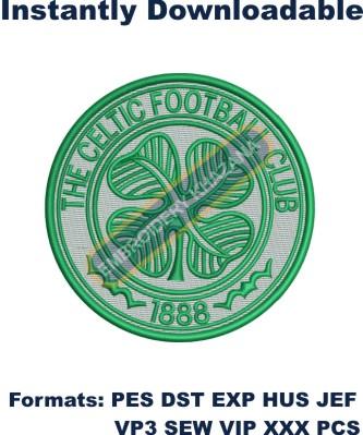 Celtic Football Club Logo Embroidery Design