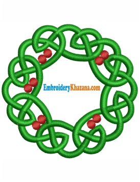 Celtic Wreath Embroidery Design