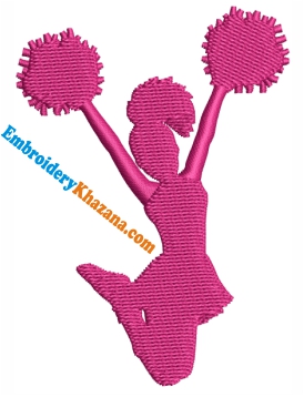 Cheer Girl Embroidery Design