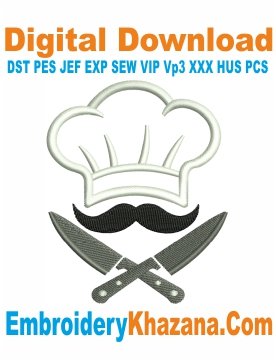 Chef Embroidery Machine Designs