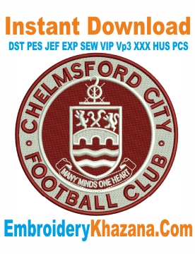 Chelmsford City Fc Logo Embroidery Design