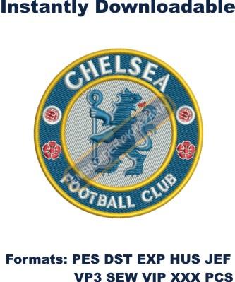 Chelsea Football Club Logo Embroidery Design