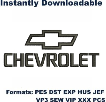 Chevrolet Car logo embroidery designs