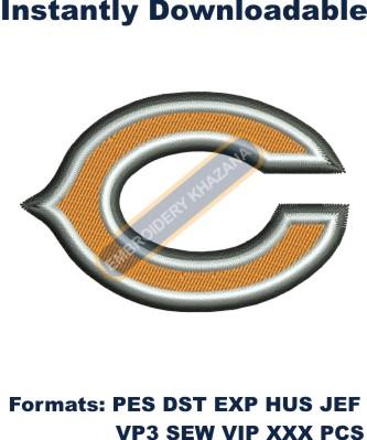 Chicago Bears Logo Embroidery Design