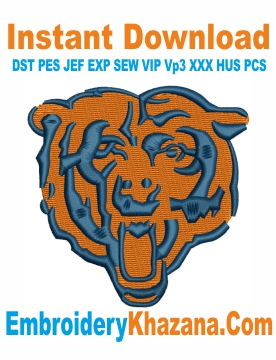 Chicago Bears Logo Embroidery Design