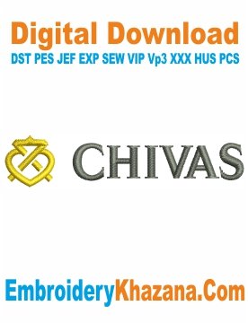 Chivas Regal Logo Embroidery Design