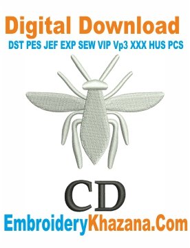 Christian Dior Bee Embroidery Design
