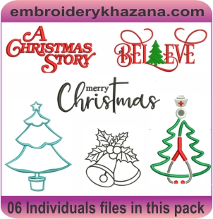 Christmas Embroidery Pack