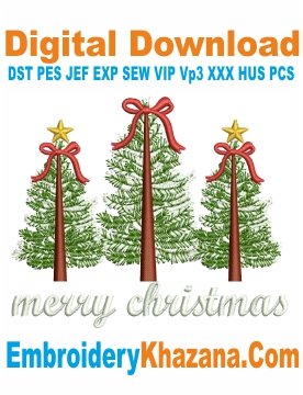 Christmas Tree Embroidery Machine Files