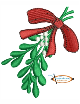 Christmas Flowers Embroidery Design