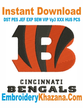 Cincinnati Bengals Embroidery Design
