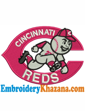 Cincinnati Reds Embroidery Design