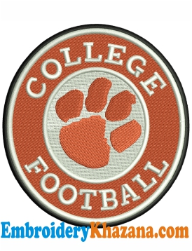 Clemson Football Embroidery Design