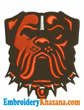 Cleveland Browns New Dog Logo Embroidery Design