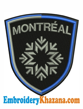 Club De Foot Montreal Logo Embroidery Design