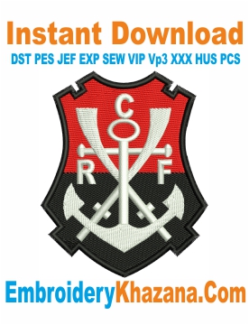 Clube de Regatas Flamengo Logo Embroidery Design