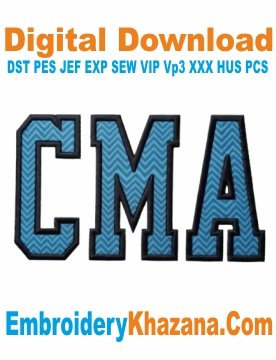 CMA Applique Embroidery Design