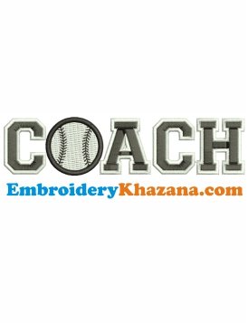 Coach Embroidery Design